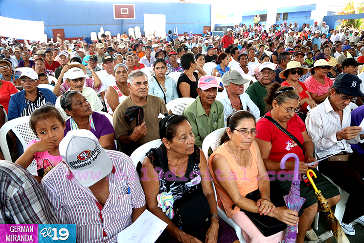 Adultos Mayores apoyan al Presidente Daniel Ortega